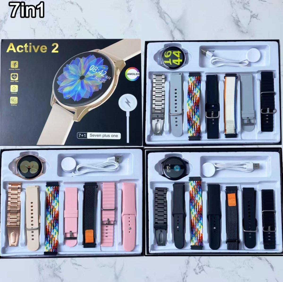 Active 2 Round Dial Smartwatch – 7in1