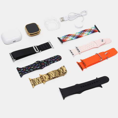 i20 Ultra Smart Watch With 10 Straps