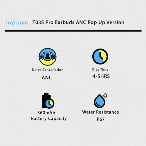 Joyroom T03S Pro Earbuds ANC Pop Up Version