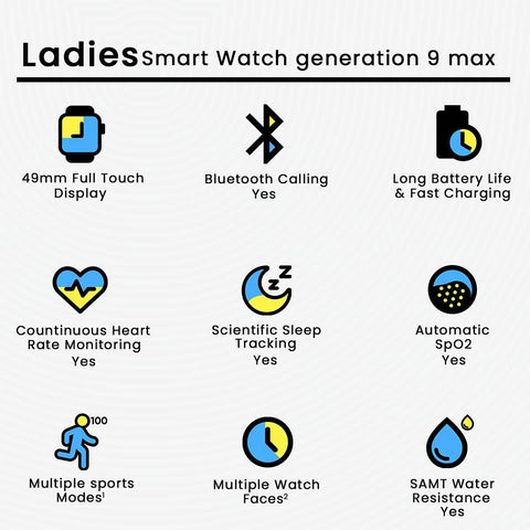 Ladies Smart Watch Generation 9 Max
